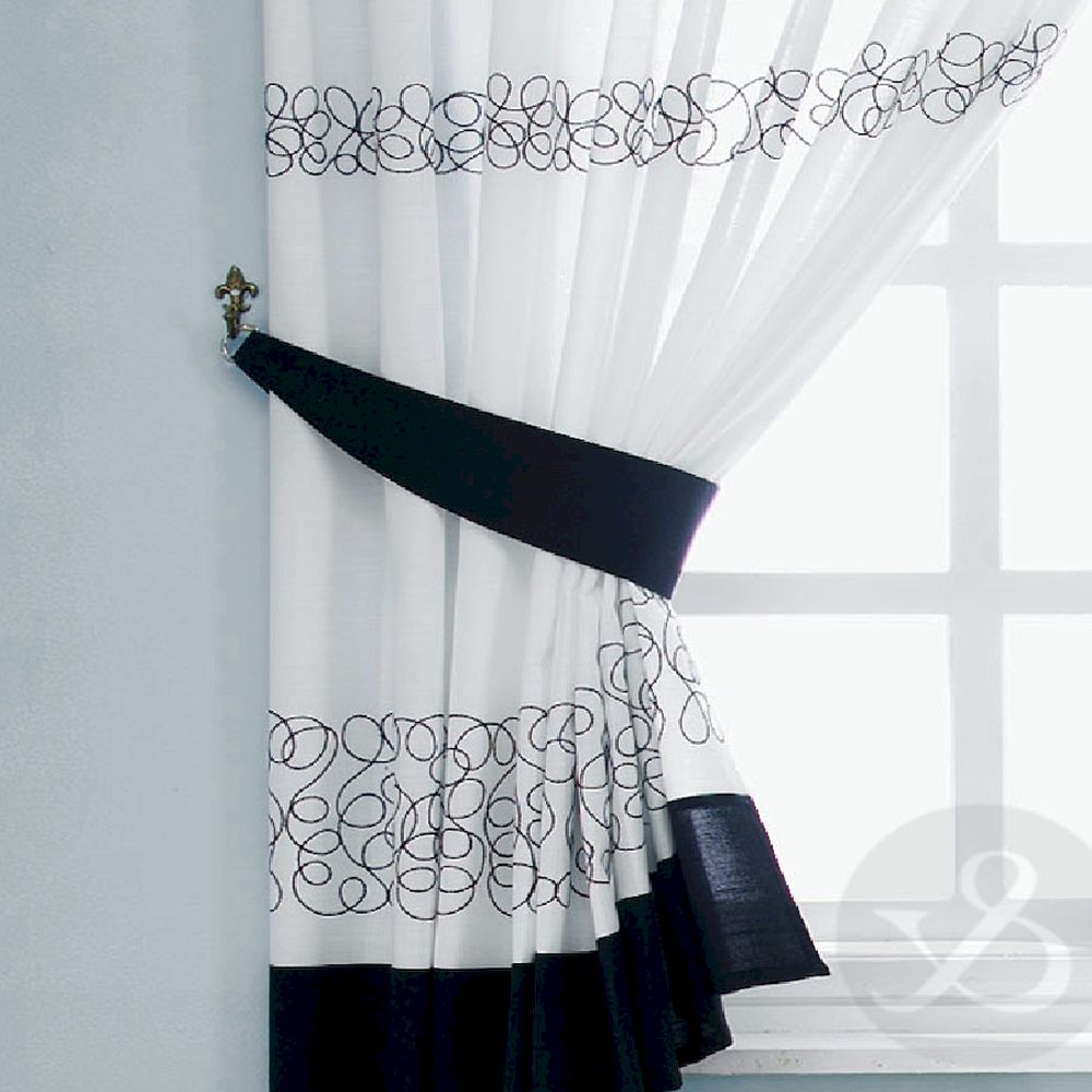 Black And White Kitchen Curtains photo - 1