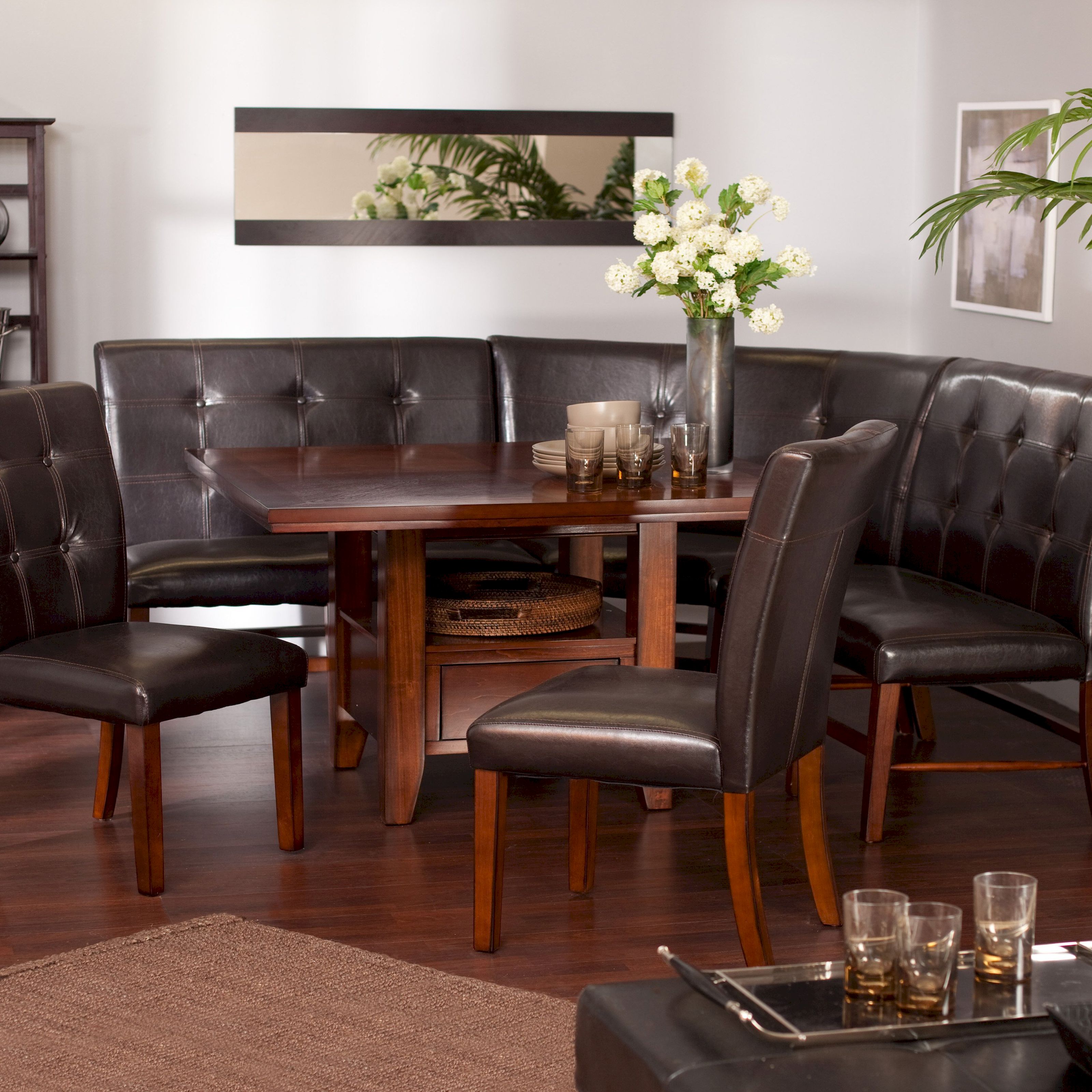 Brown Leather Kitchen Chairs photo - 4