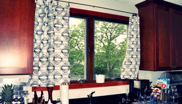 Chevron Kitchen Curtains photo - 1