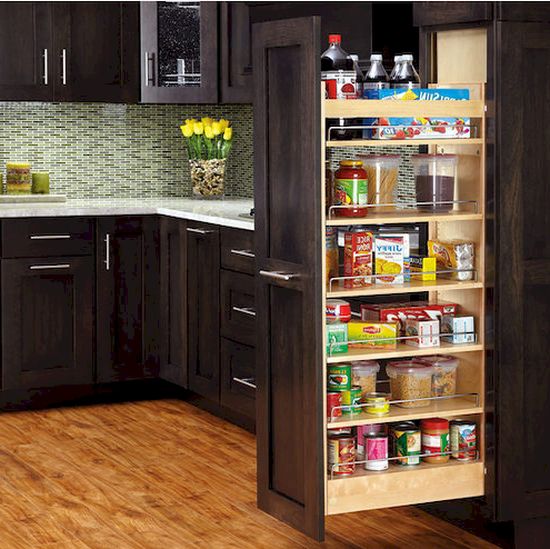 Kitchen Pantry Cabinet With Pull Out Shelves photo - 1