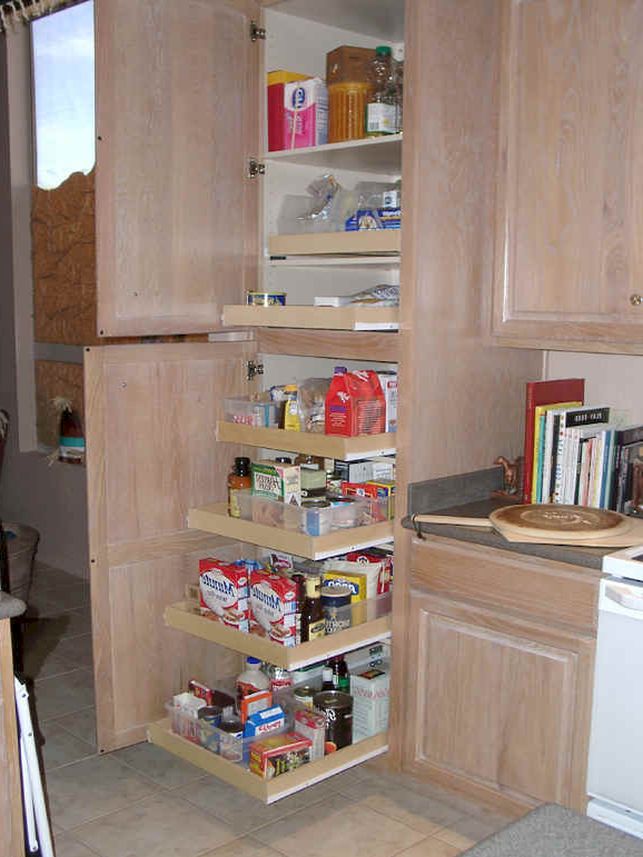 Kitchen Pantry Cabinet With Pull Out Shelves photo - 2