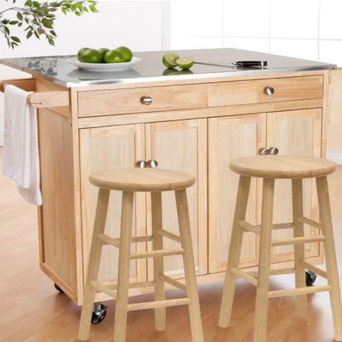 Portable Kitchen Island With Stools photo - 5