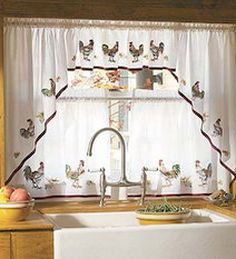 Rooster Kitchen Curtains photo - 4