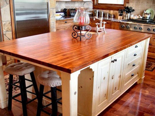 Square Wood Kitchen Table photo - 5