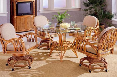 Swivel Kitchen Chairs With Casters photo - 5