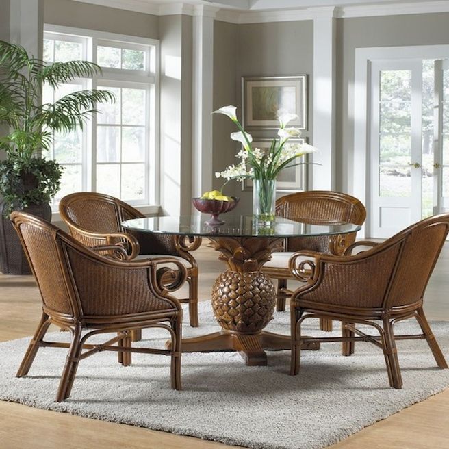 Wicker Kitchen Table And Chairs photo - 2